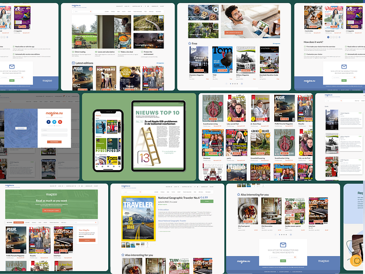 MagZine.nu app interface