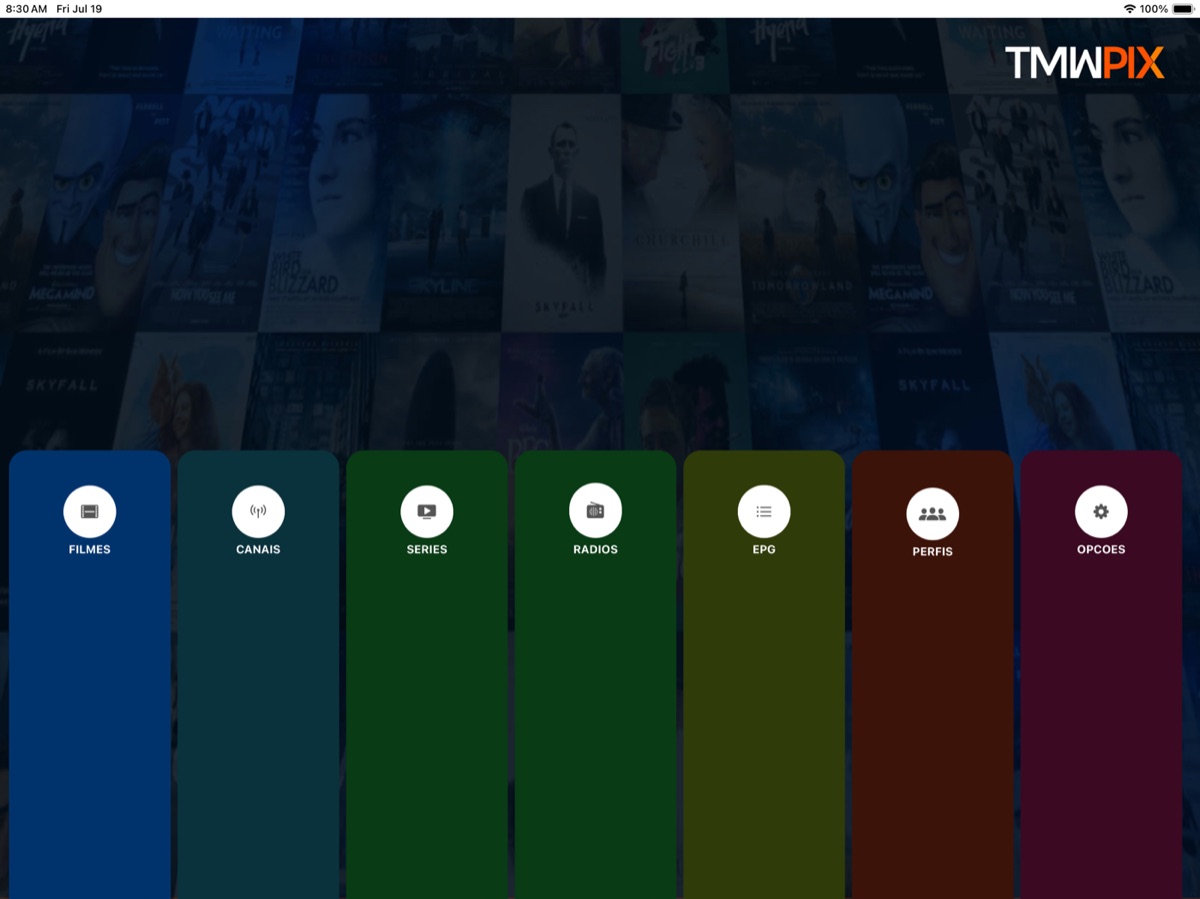 TMWPIX — iPad hub layout